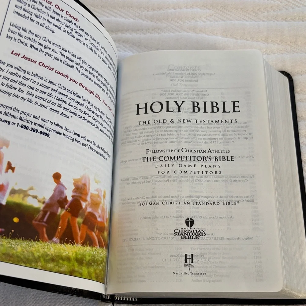 Fellowship of Christian Athletes Competitor’s  Coach's Bible w/Devotionals